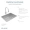 Elkay 18 Gauge Stainless Steel 25-1/2" x 18-1/2" x 9" Single Bowl Undermount Sink and Faucet Kit with Drain ECTRU24179RTFCC - alternate 3